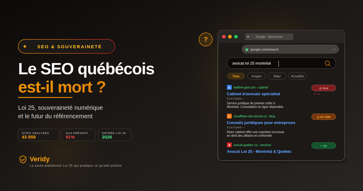 Le SEO québécois est-il mort ? Loi 25, souveraineté et référencement